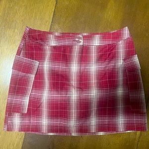 Forever 21 plaid red skirt medium brand new unworn with tags